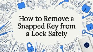 Decorative title card illustration for broken key article