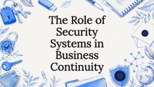 Decorative security title card illustration