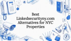 Decorative security system title card illustration