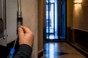 Retrofit intercom panel in NYC vestibule