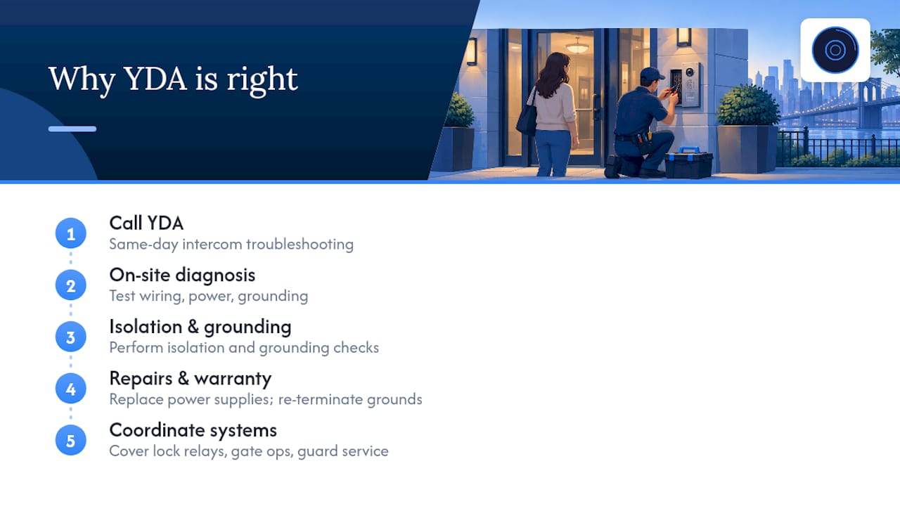 Why YDA Security Systems NYC is the right call for this problem — overview diagram